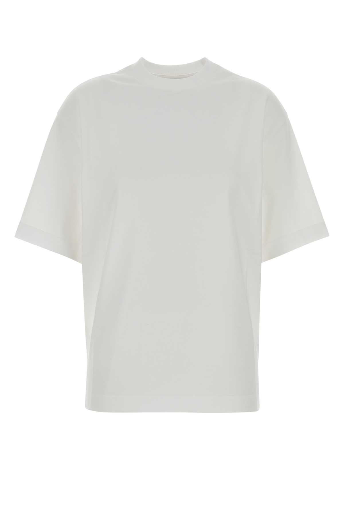 bottega veneta white cotton t-shirt