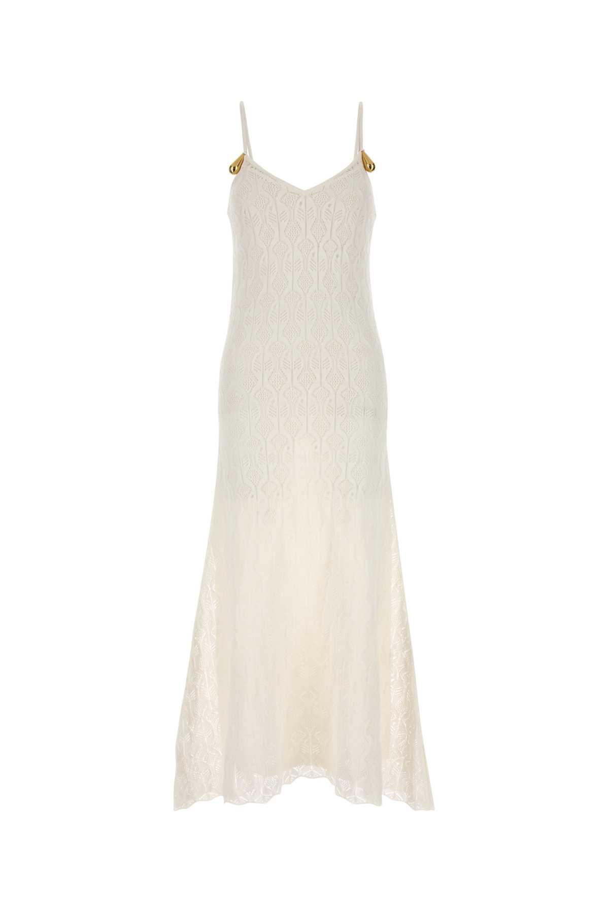 bottega veneta white lace dress