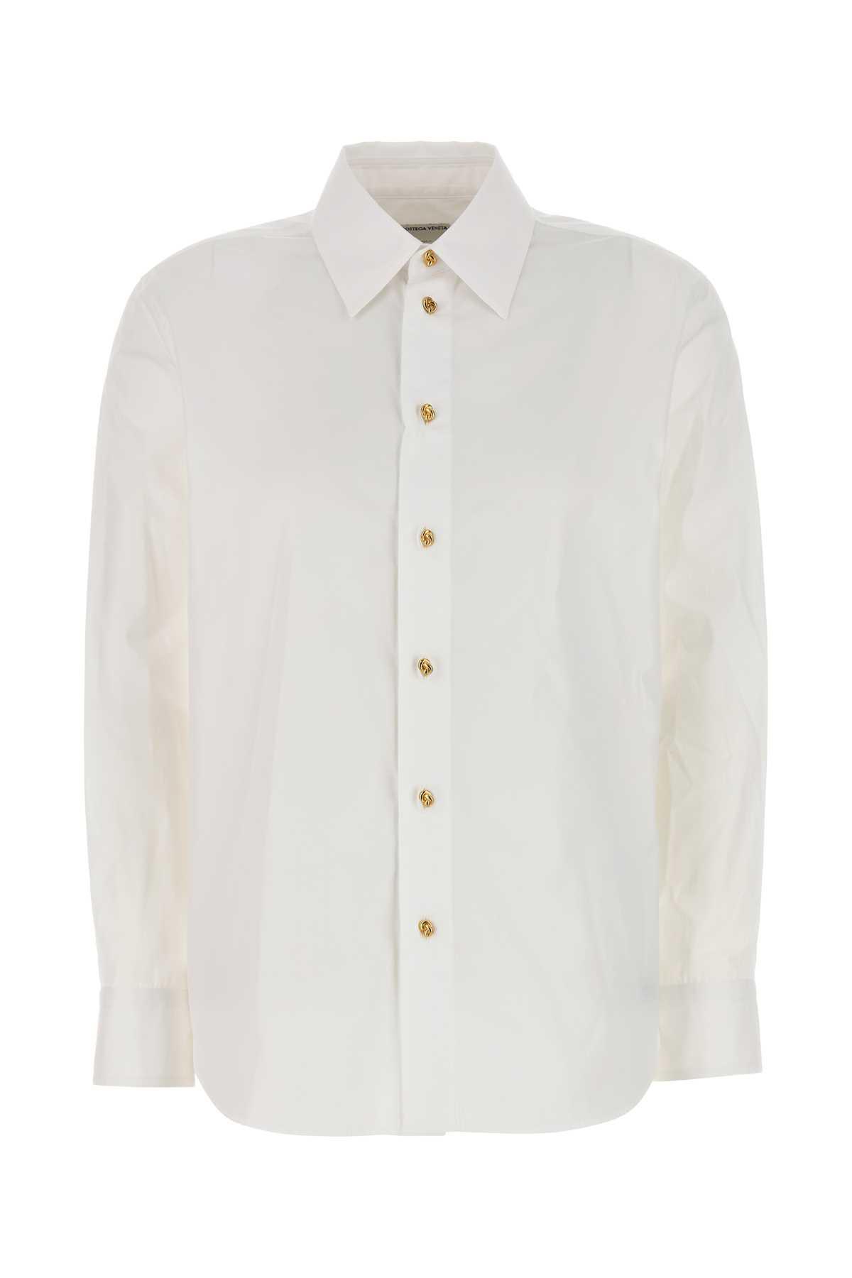 bottega veneta white poplin shirt