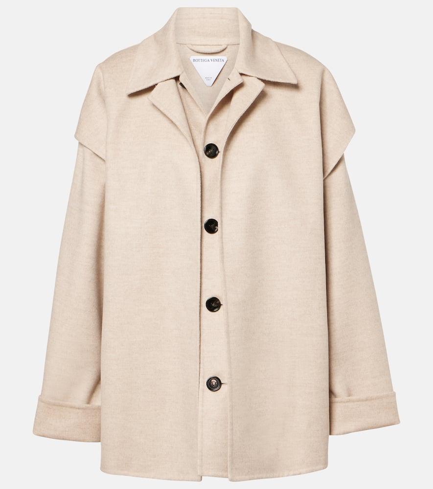 bottega veneta wool and cashmere car coat