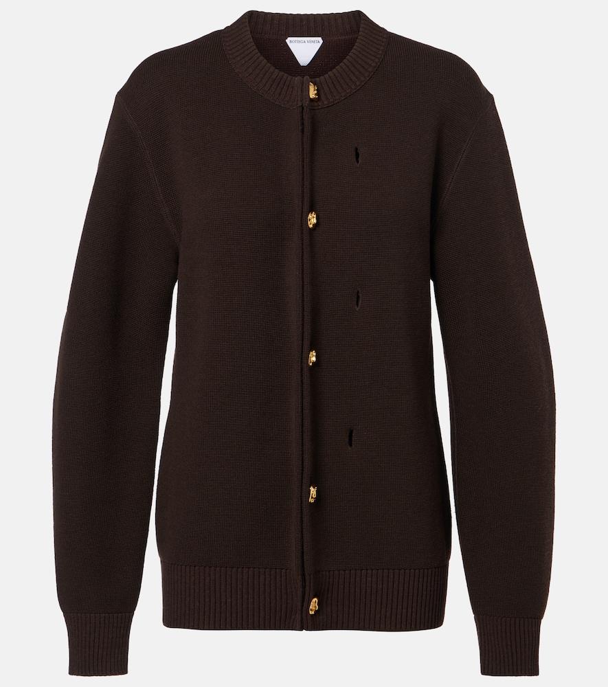 bottega veneta wool and cotton cardigan