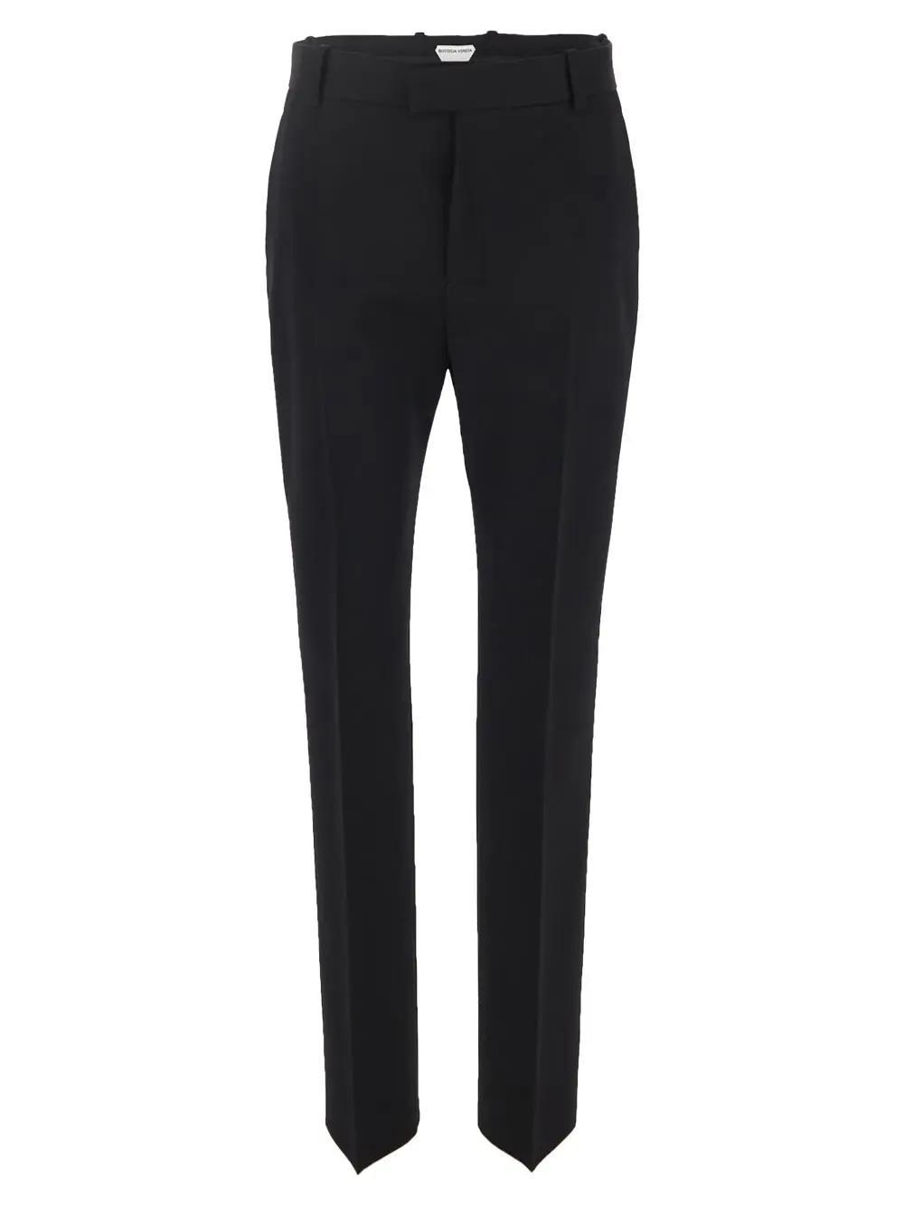 bottega veneta wool slim-fit trousers