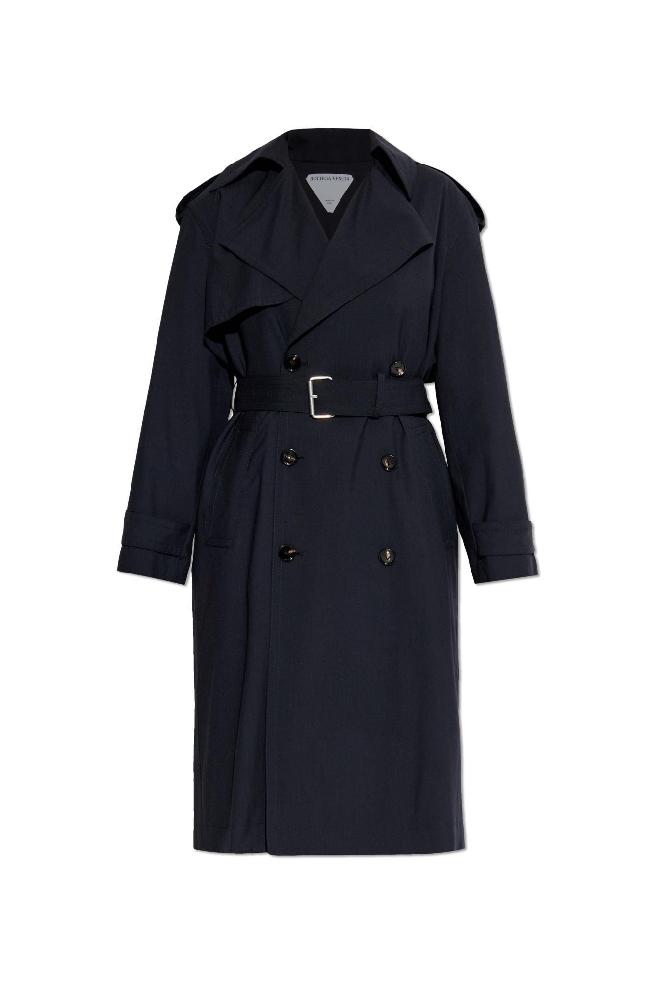 bottega veneta wool trench coat