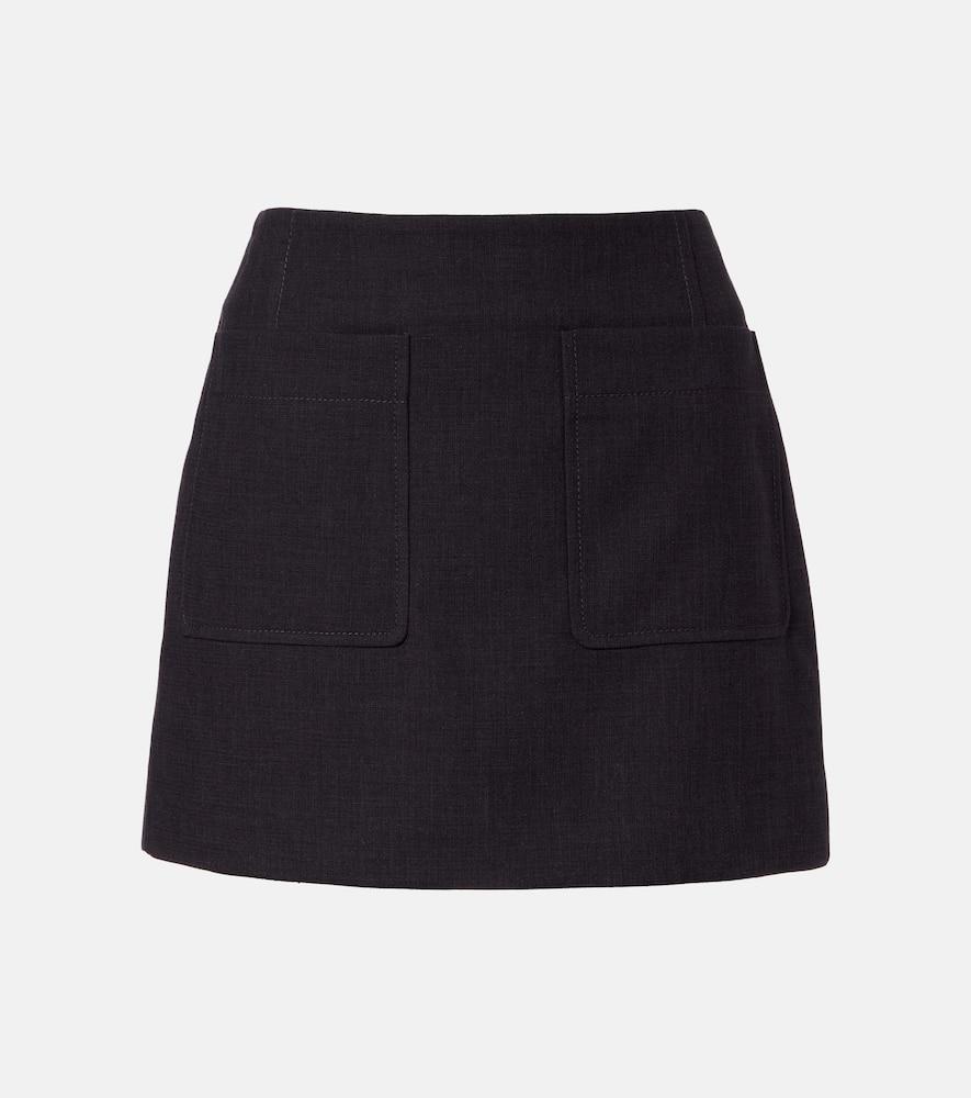 bottega veneta woven miniskirt