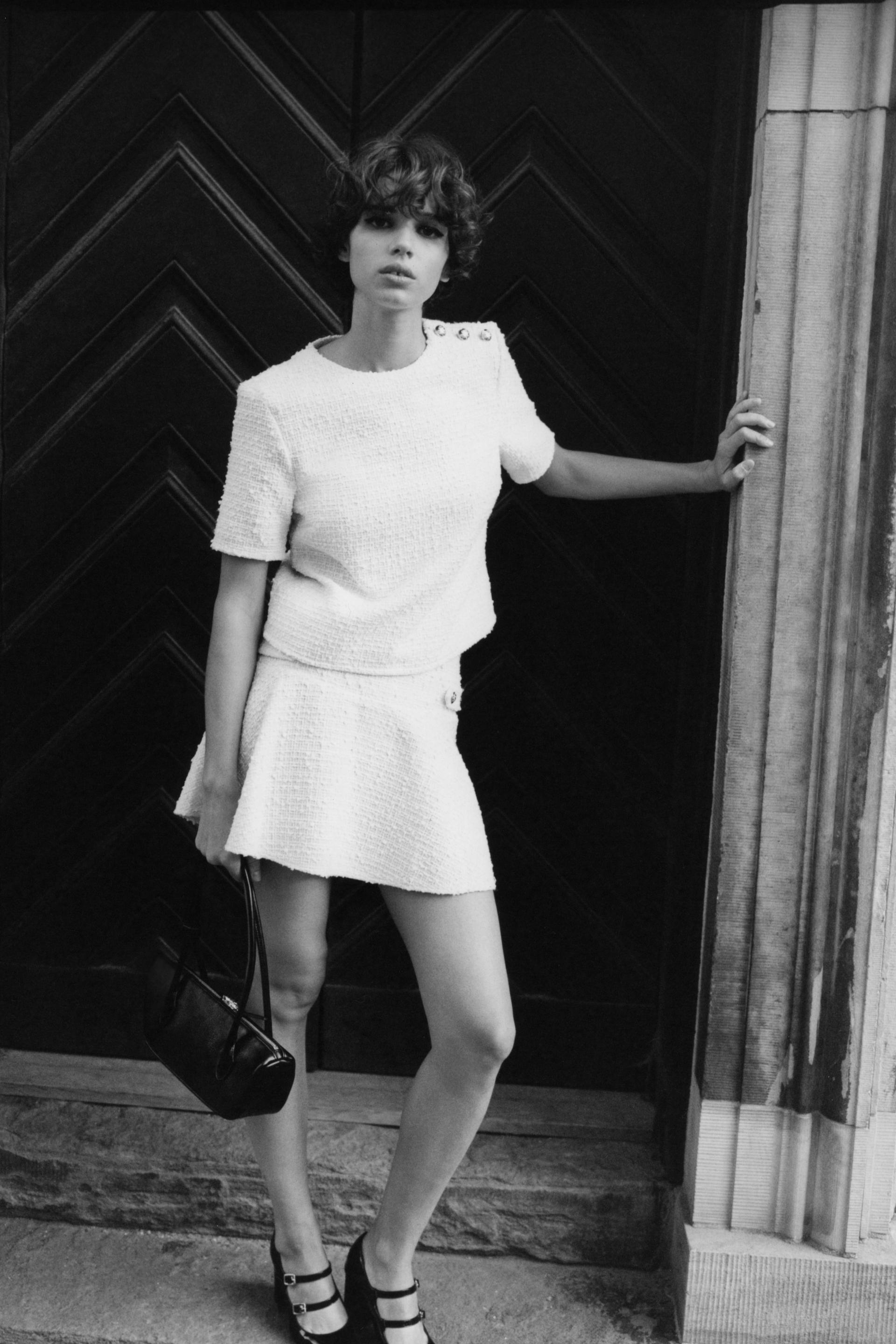bouclé blouse