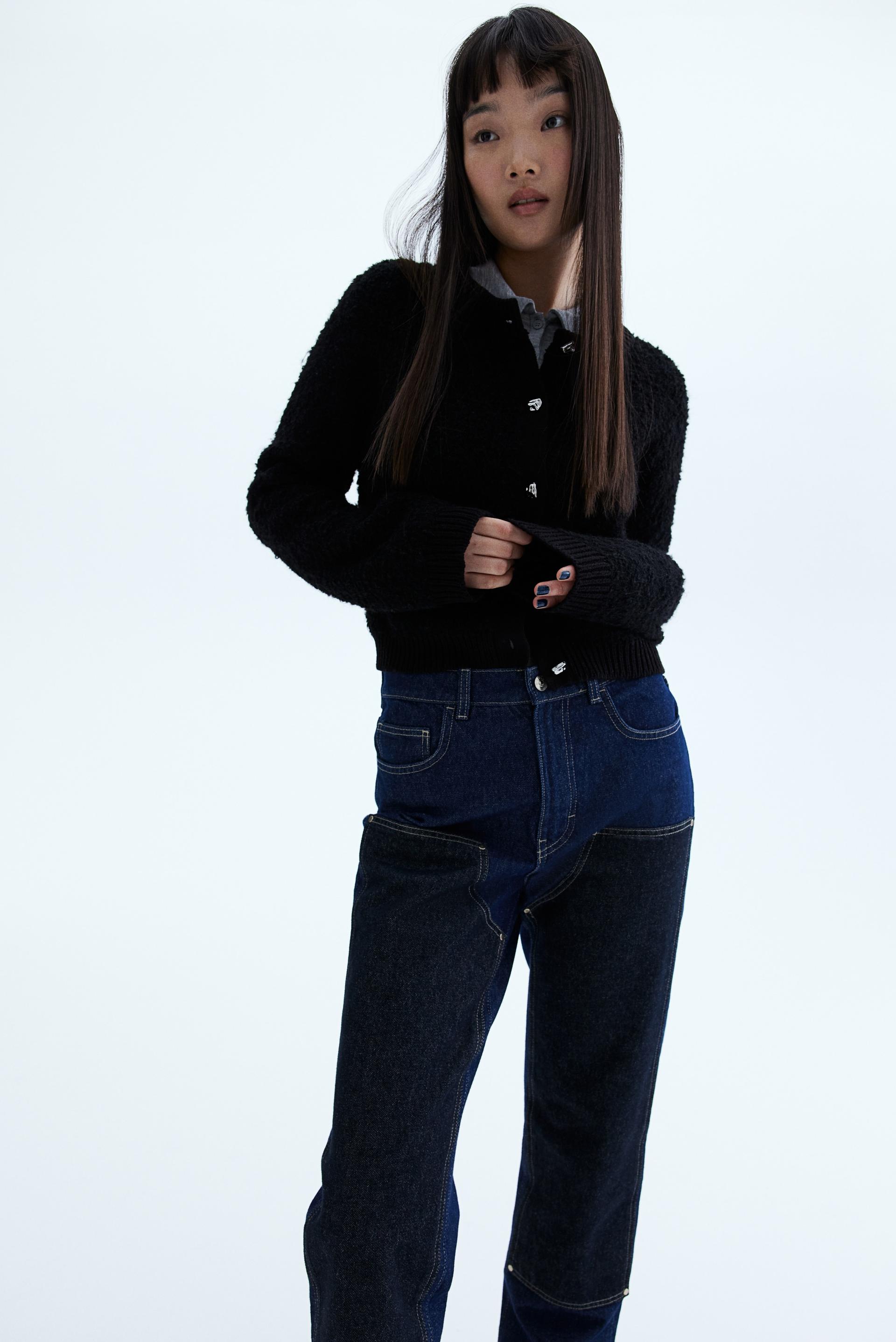 bouclé-knit cardigan