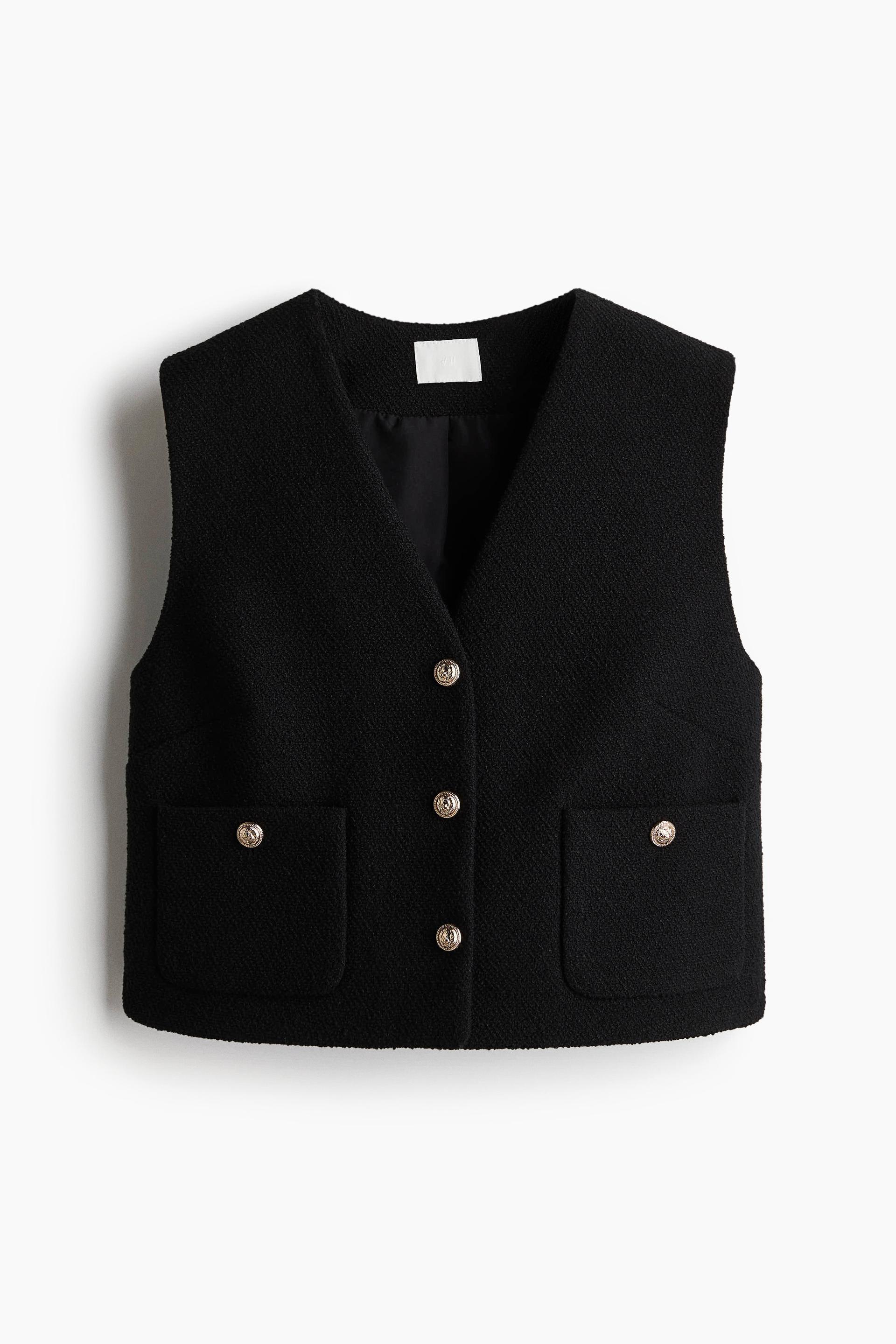 bouclé vest