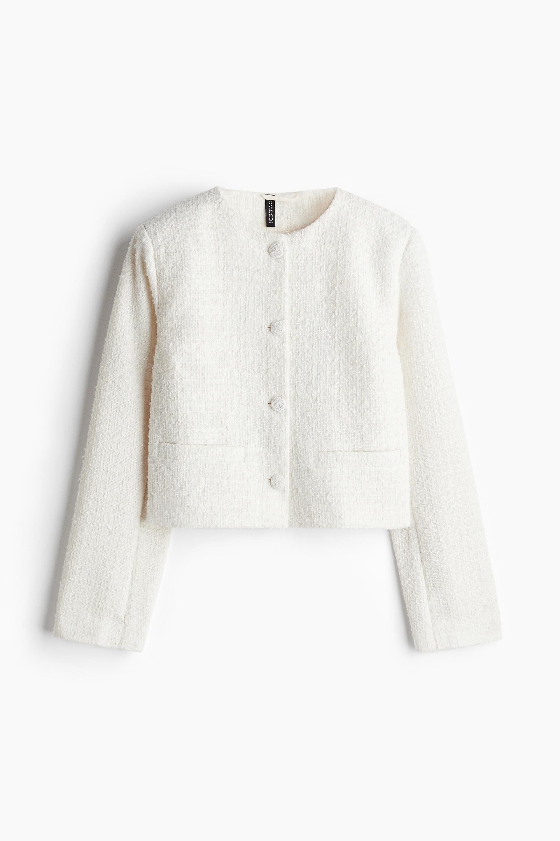bouclé-weave jacket