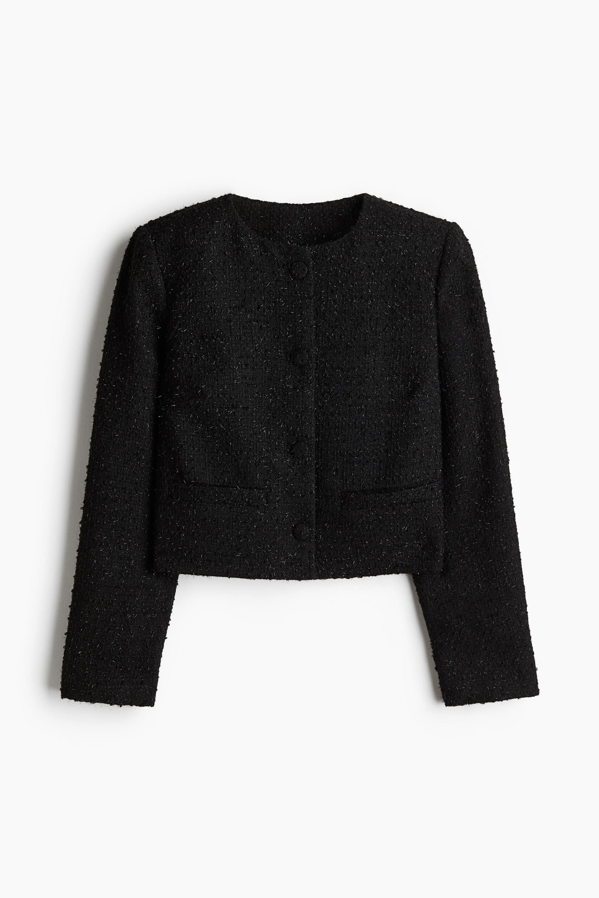 bouclé-weave jacket
