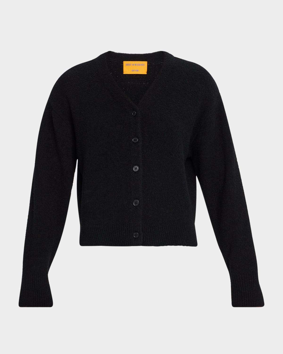 boucle collegiate cardigan