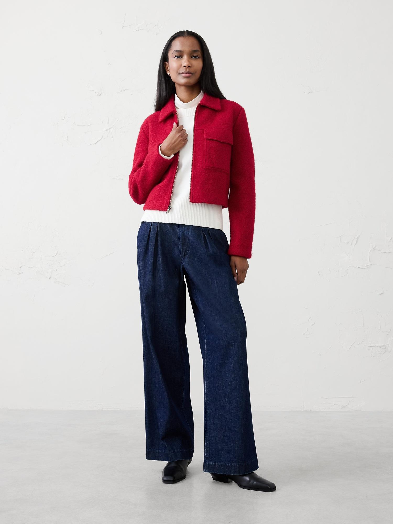 boucle cropped jacket