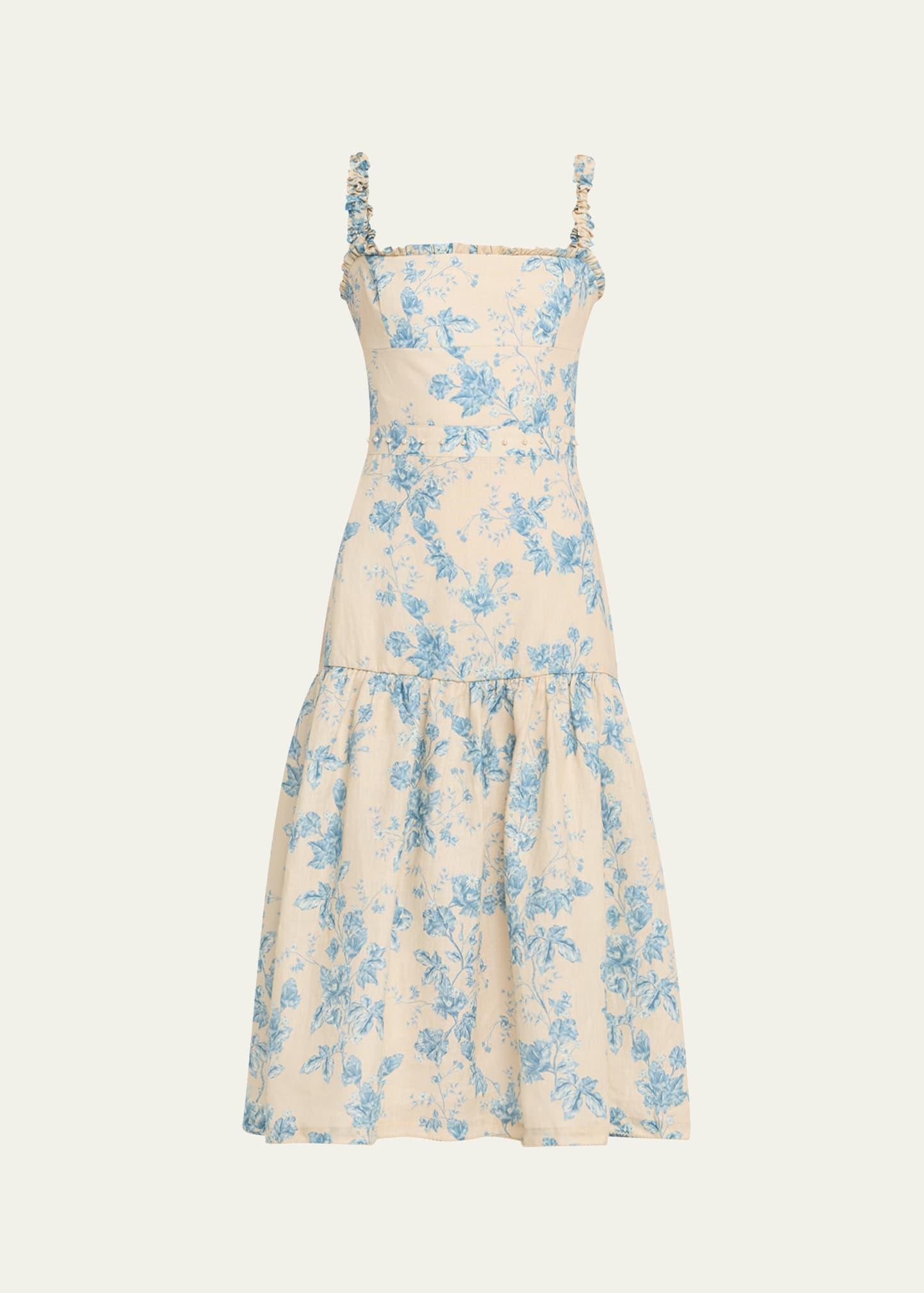 bougainvillea nispero midi dress