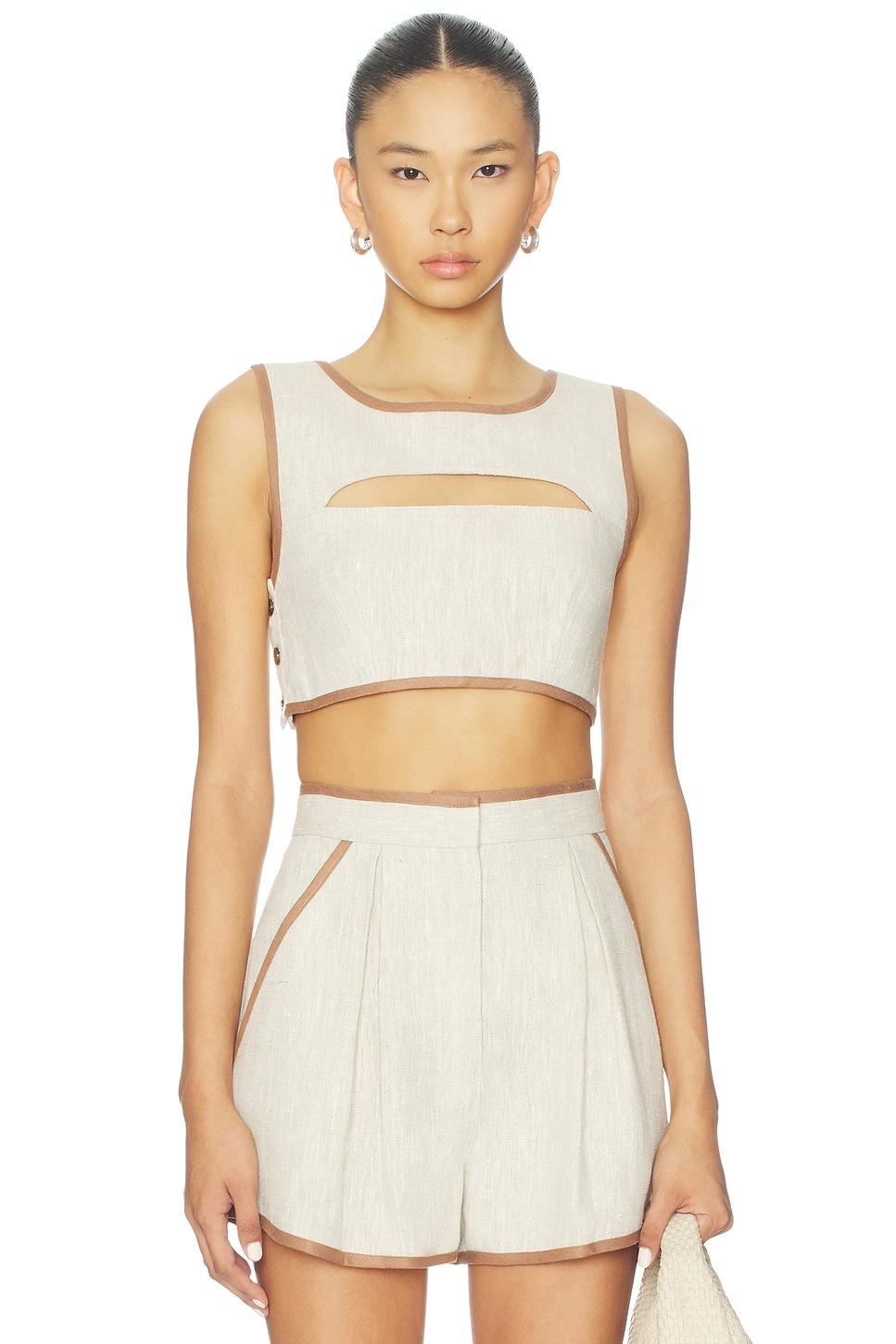 bound cutout crop top