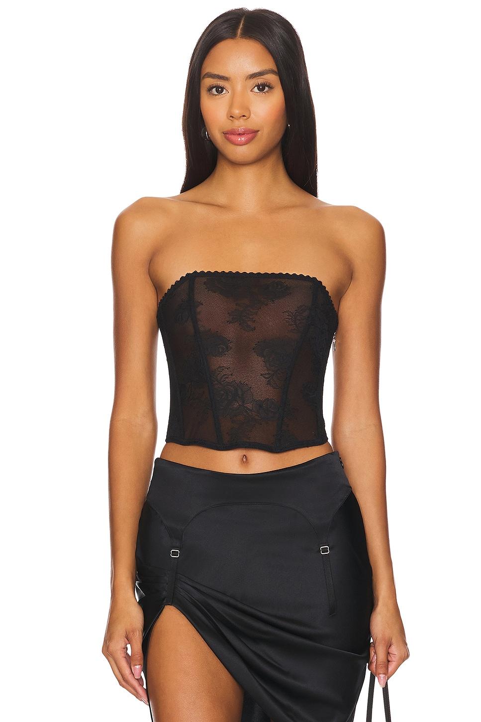 bouquet lace corset top