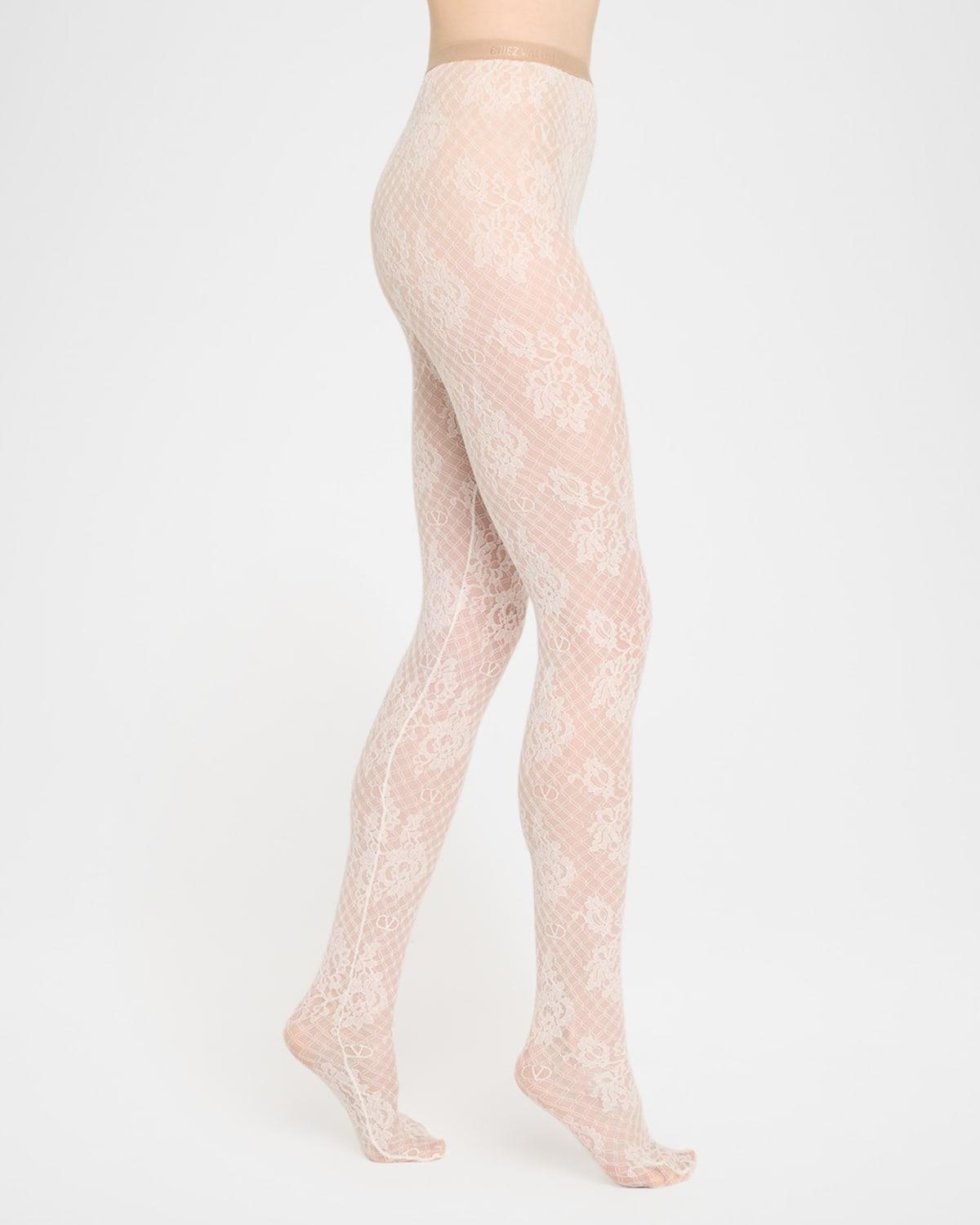 bouquet lace tights