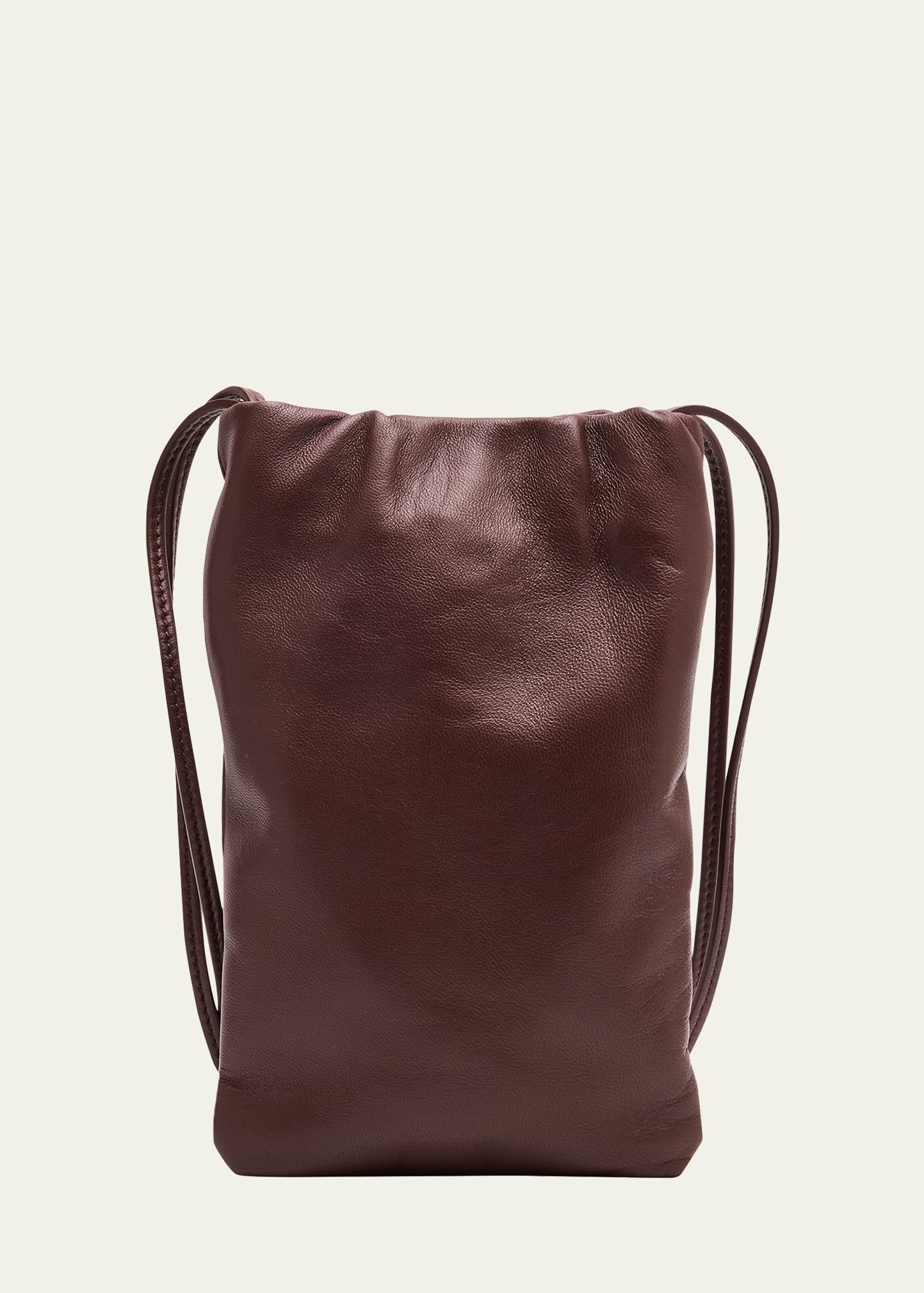 bourse phone case in silk leather