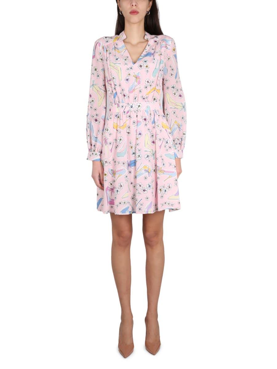 boutique moschino heels and flowers dress