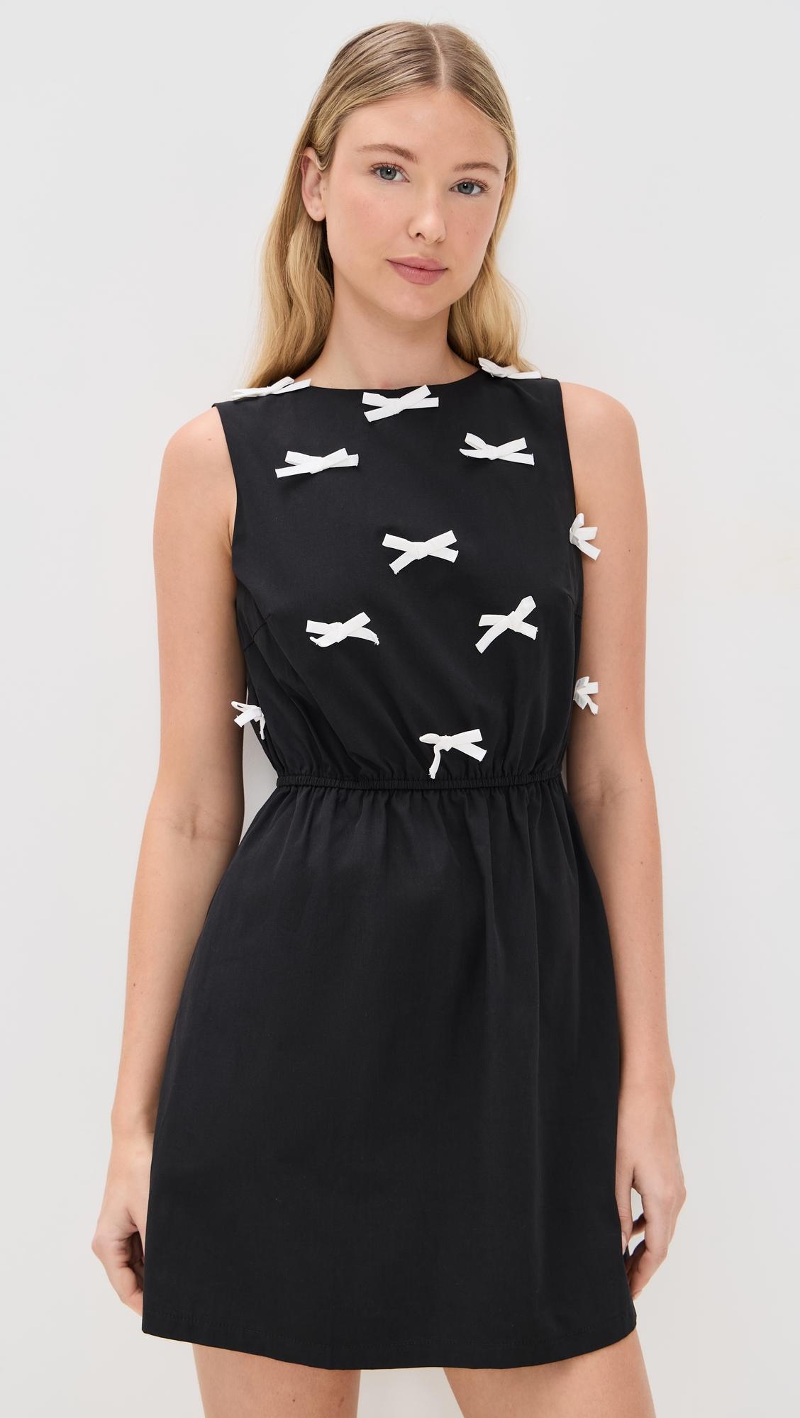 bow bodice mini dress