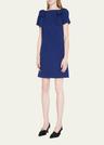 bow detail shift dress