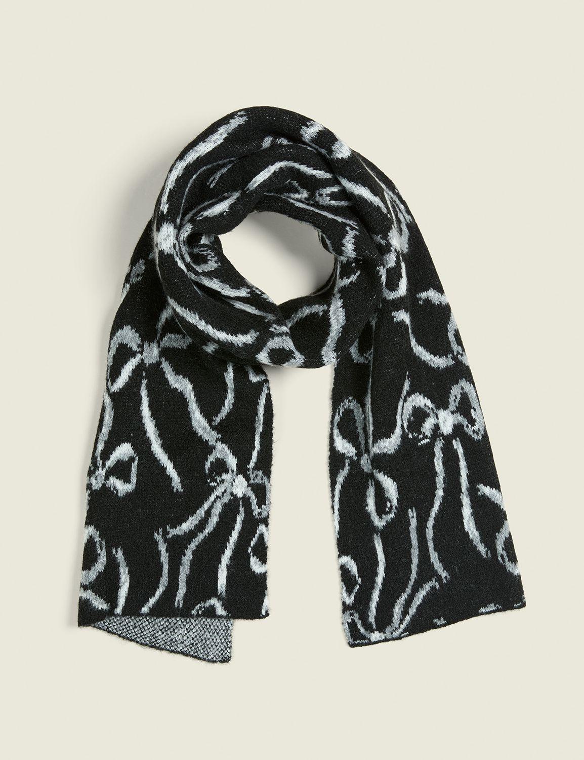 bow-print scarf