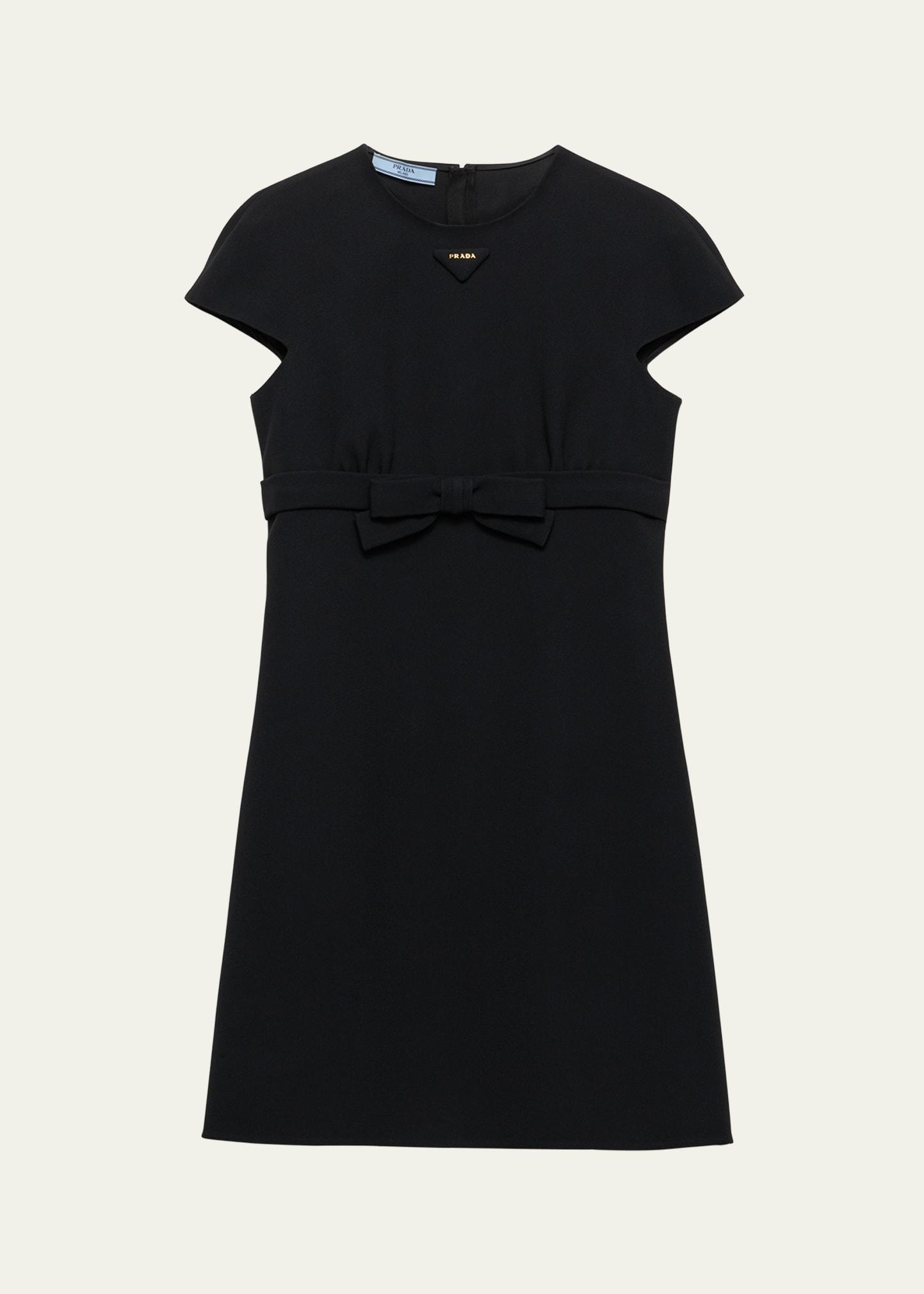 bow sable a-line mini dress