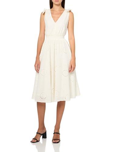 bow shoulder modern midi white/yellow