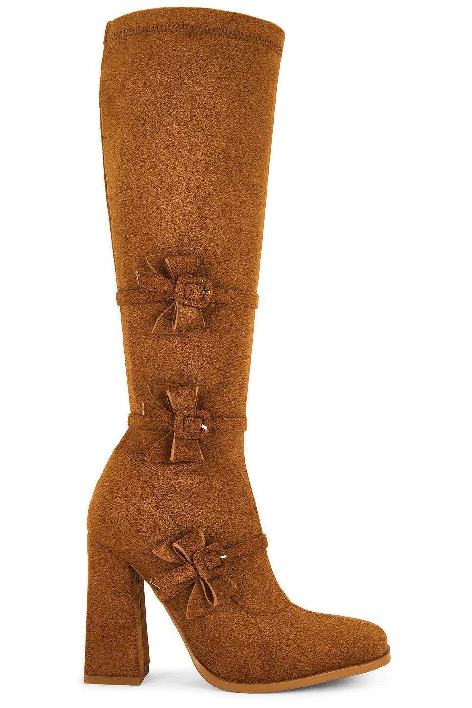 bow suede boot
