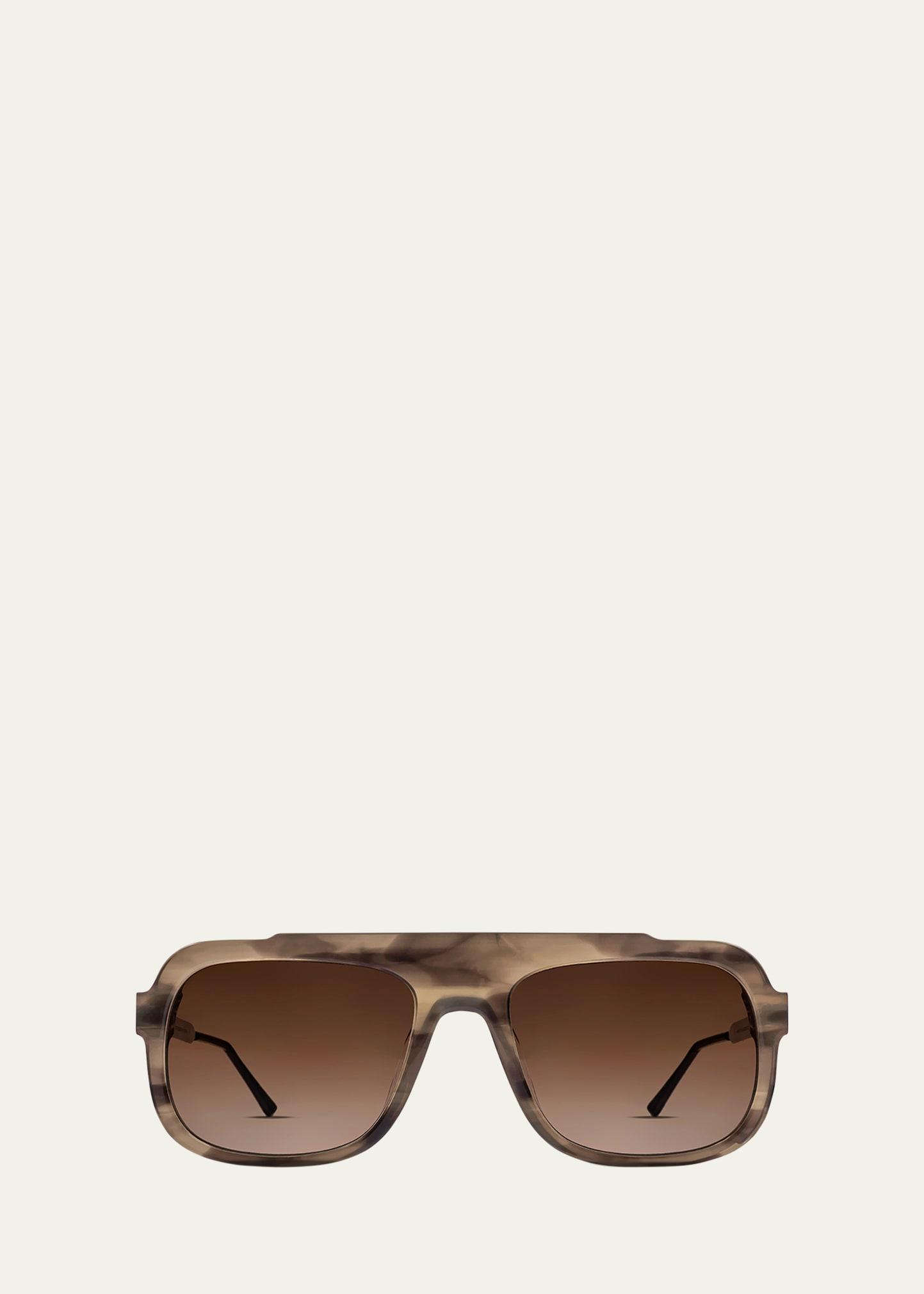 bowery two-tone aviator sunglasses