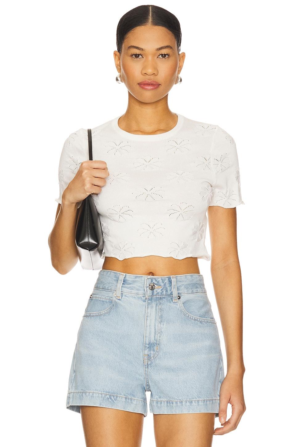 bowie pointelle knit tee