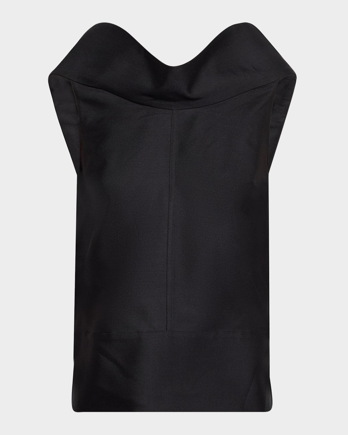 bowie sleeveless draped top