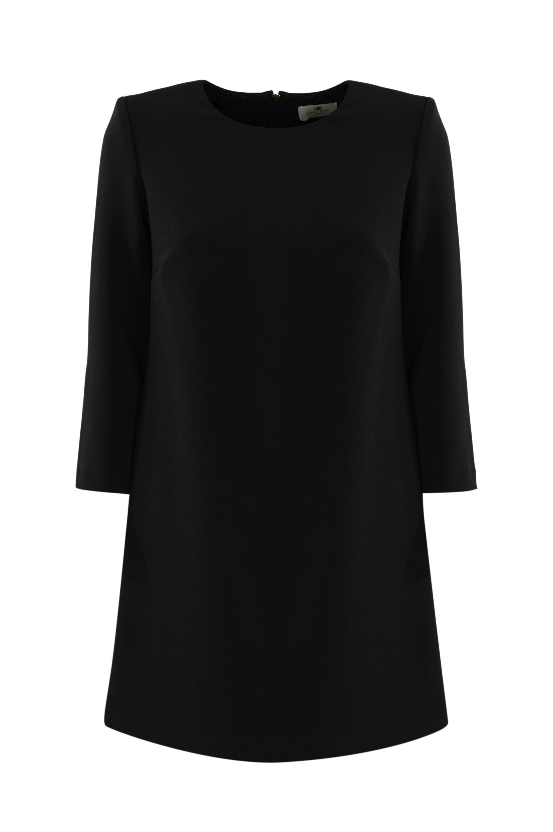 boxy crepe dress
