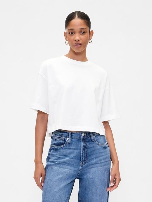 boxy crewneck t-shirt