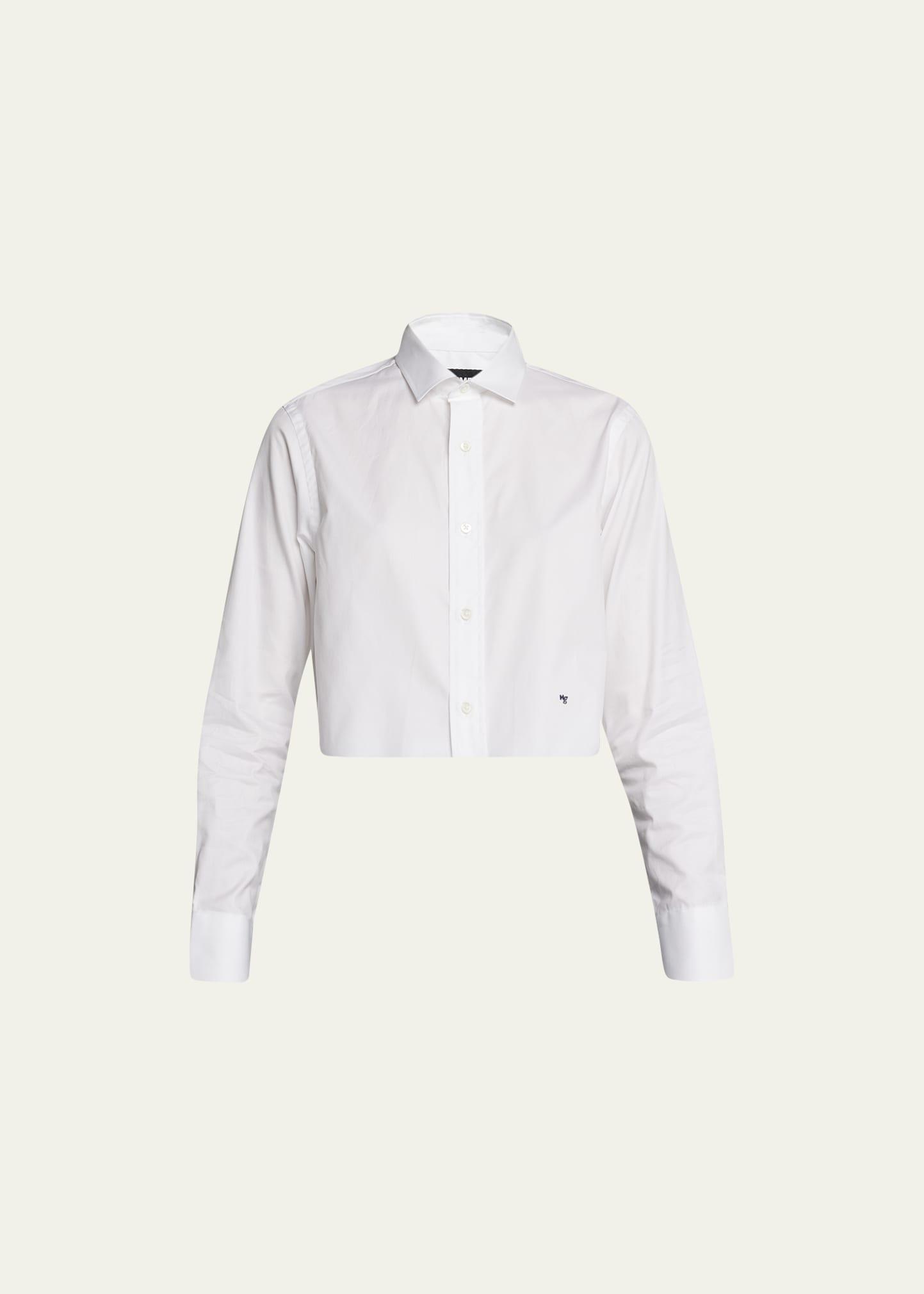 boxy cropped shirt