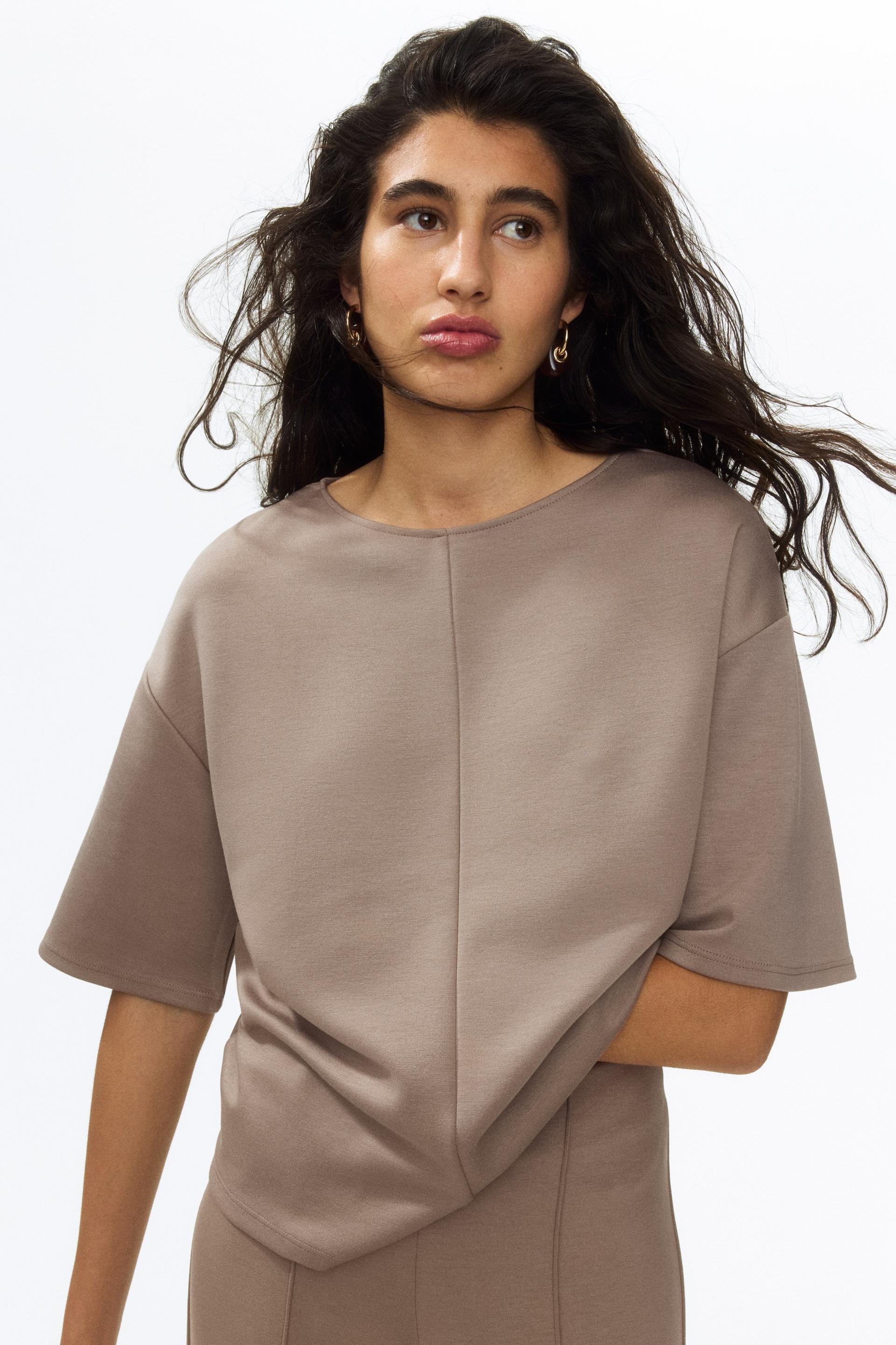 boxy jersey top