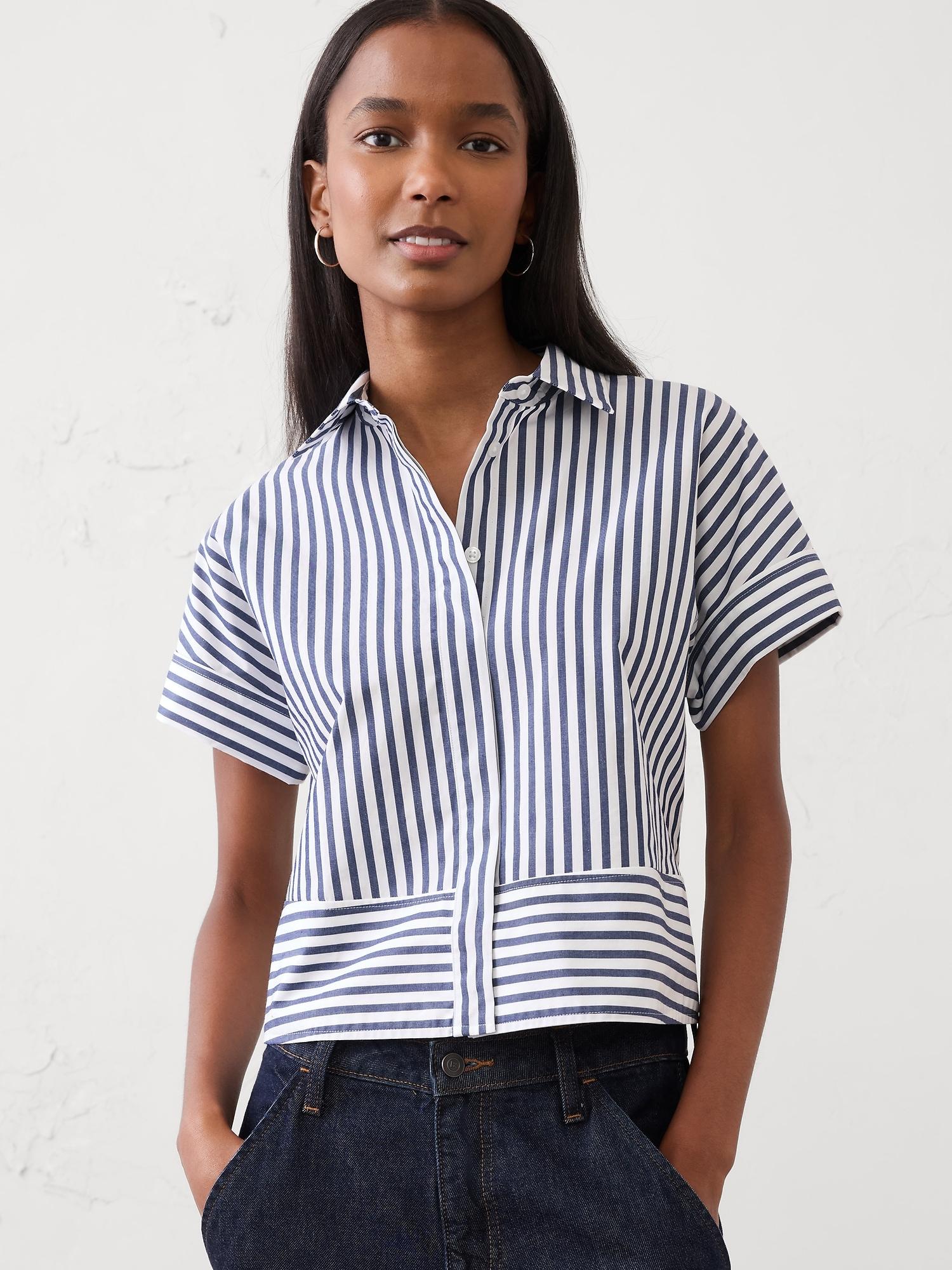 boxy poplin shirt