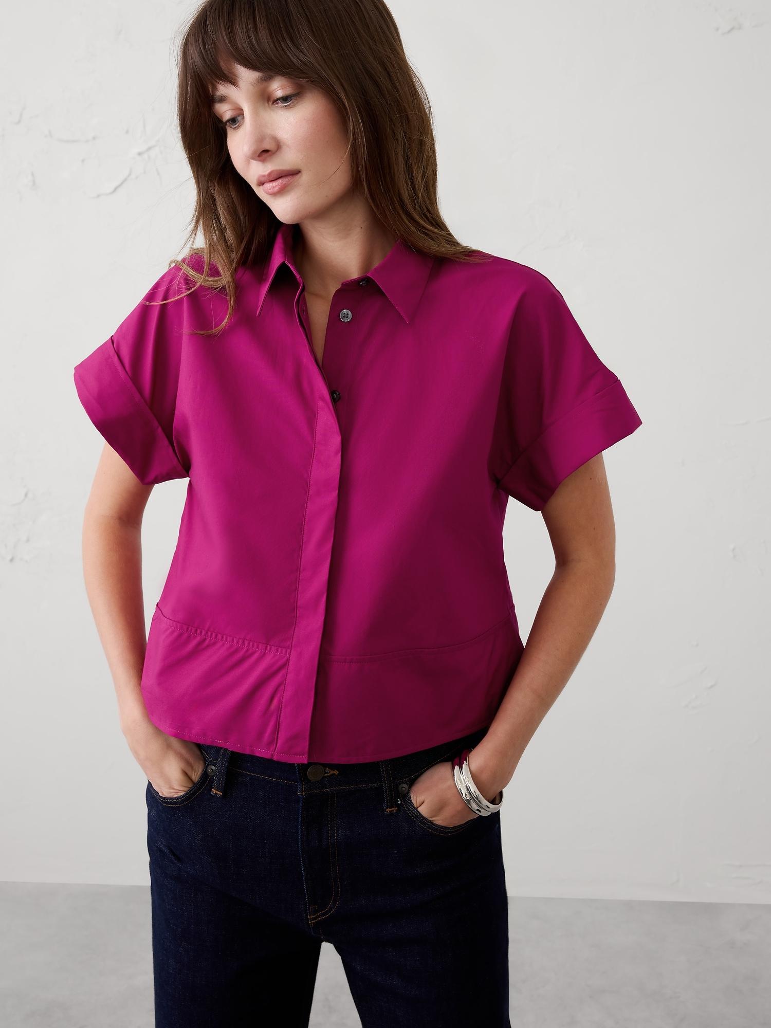 boxy poplin shirt