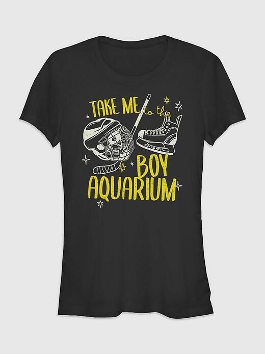boy aquarium short sleeve  graphic t-shirt