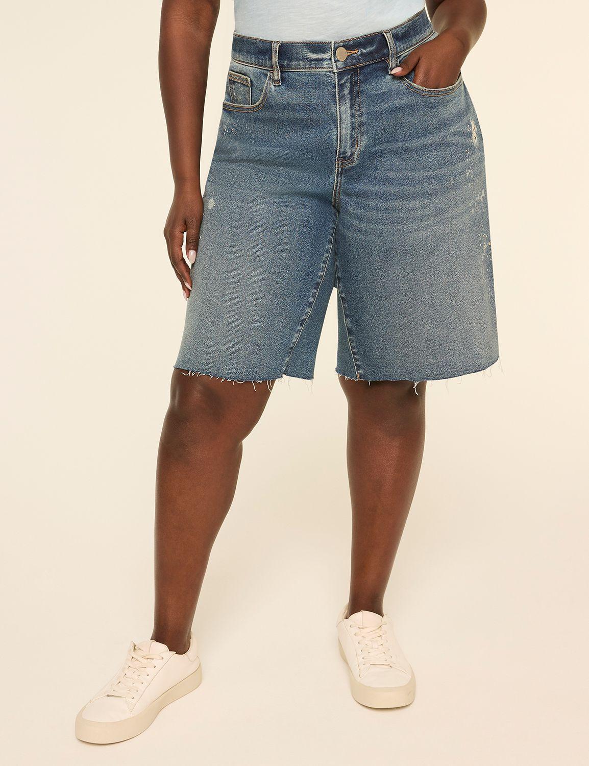 boyfriend 10" bermuda jean short