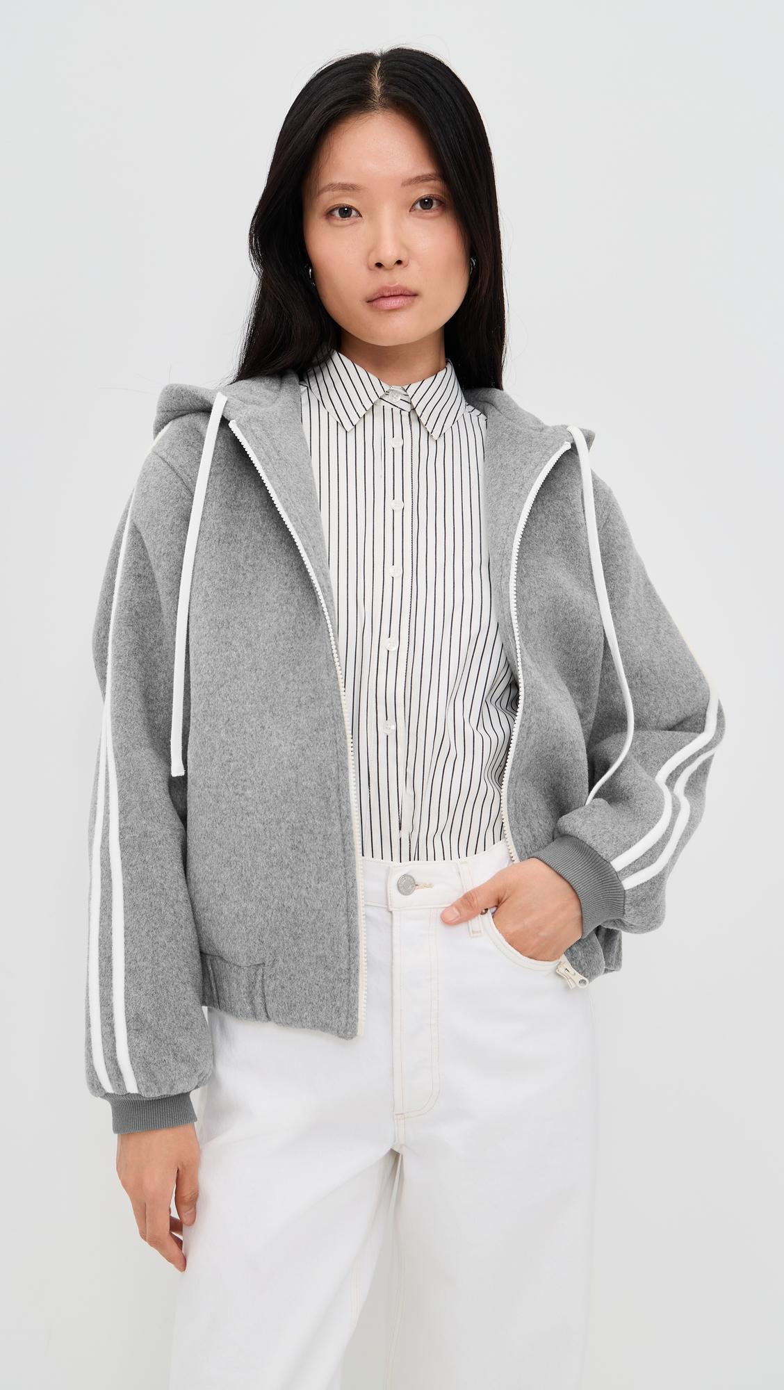 boyfriend zip in grey