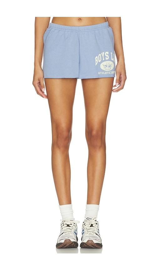 boys lie athletic depts v3 basic short in baby blue.