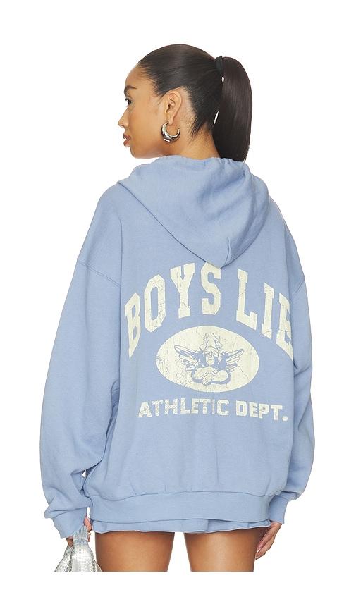boys lie athletic depts v3 harley zip-up hoodie in baby blue.