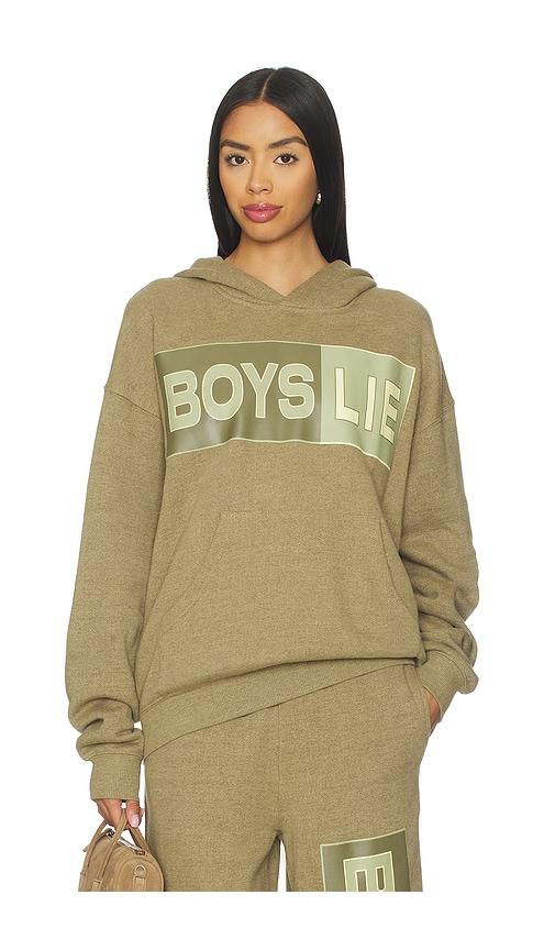boys lie better half garden racer hoodie in green.