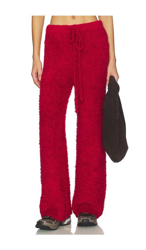 boys lie lucy cozy sweatpant in red.