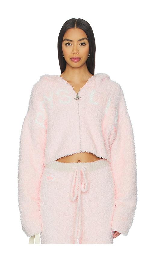 boys lie mami alex hoodie in pink.