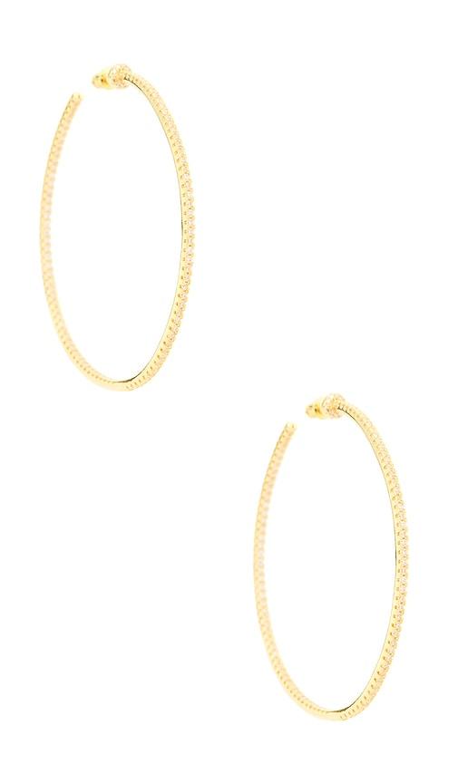 bracha wildside hoops in metallic gold.
