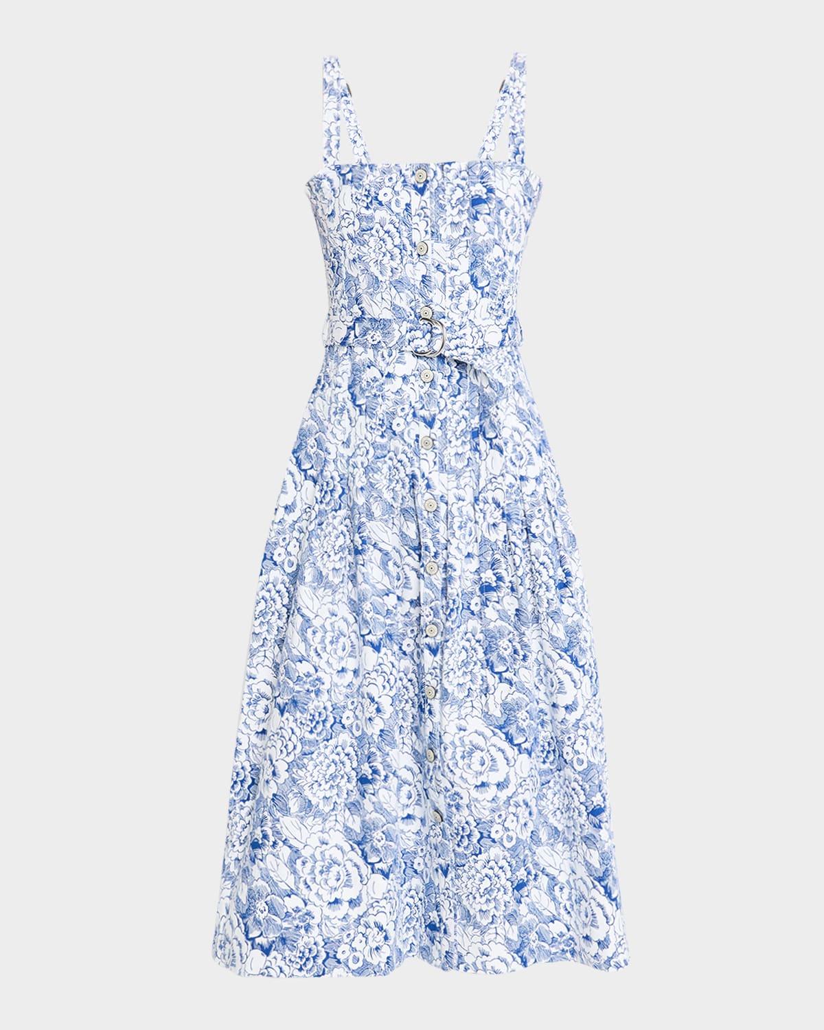 branwen sketchbook floral midi dress
