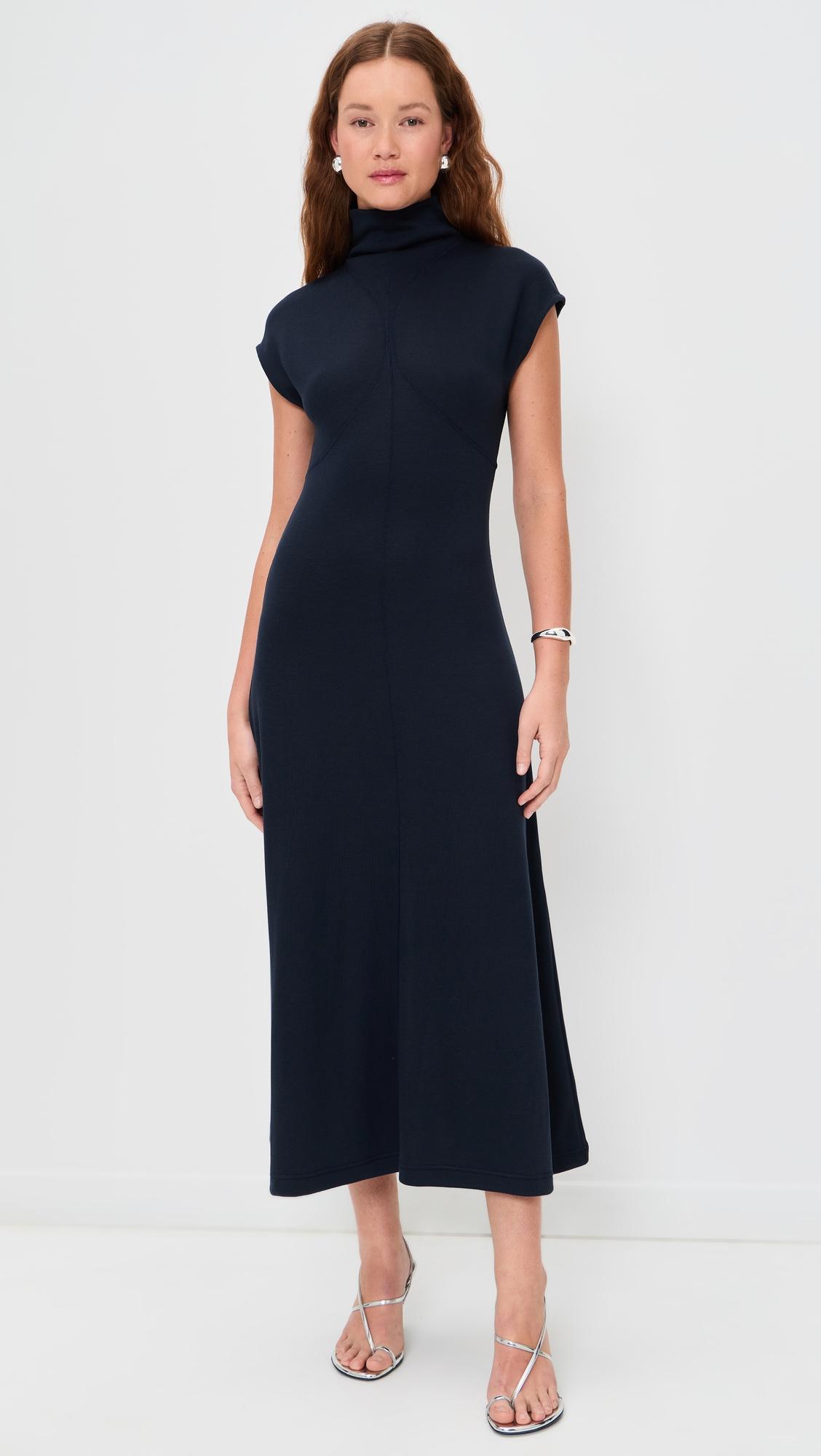 brea dress in brushed rib