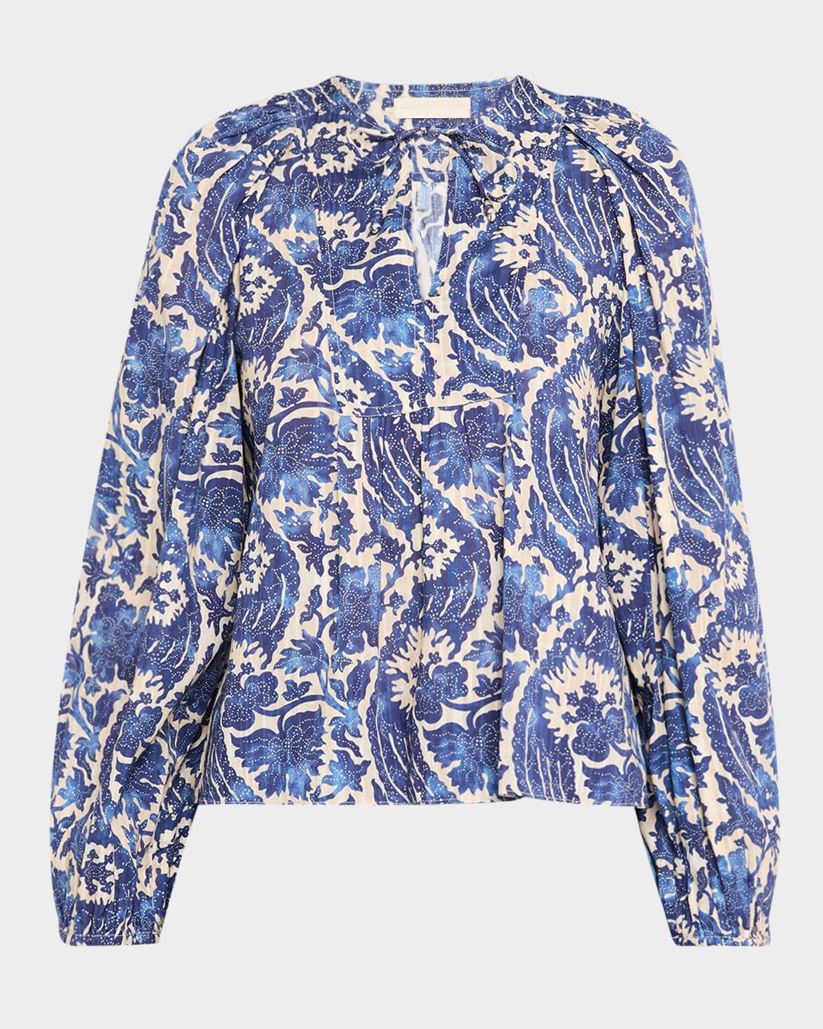 brea long-sleeve blouse