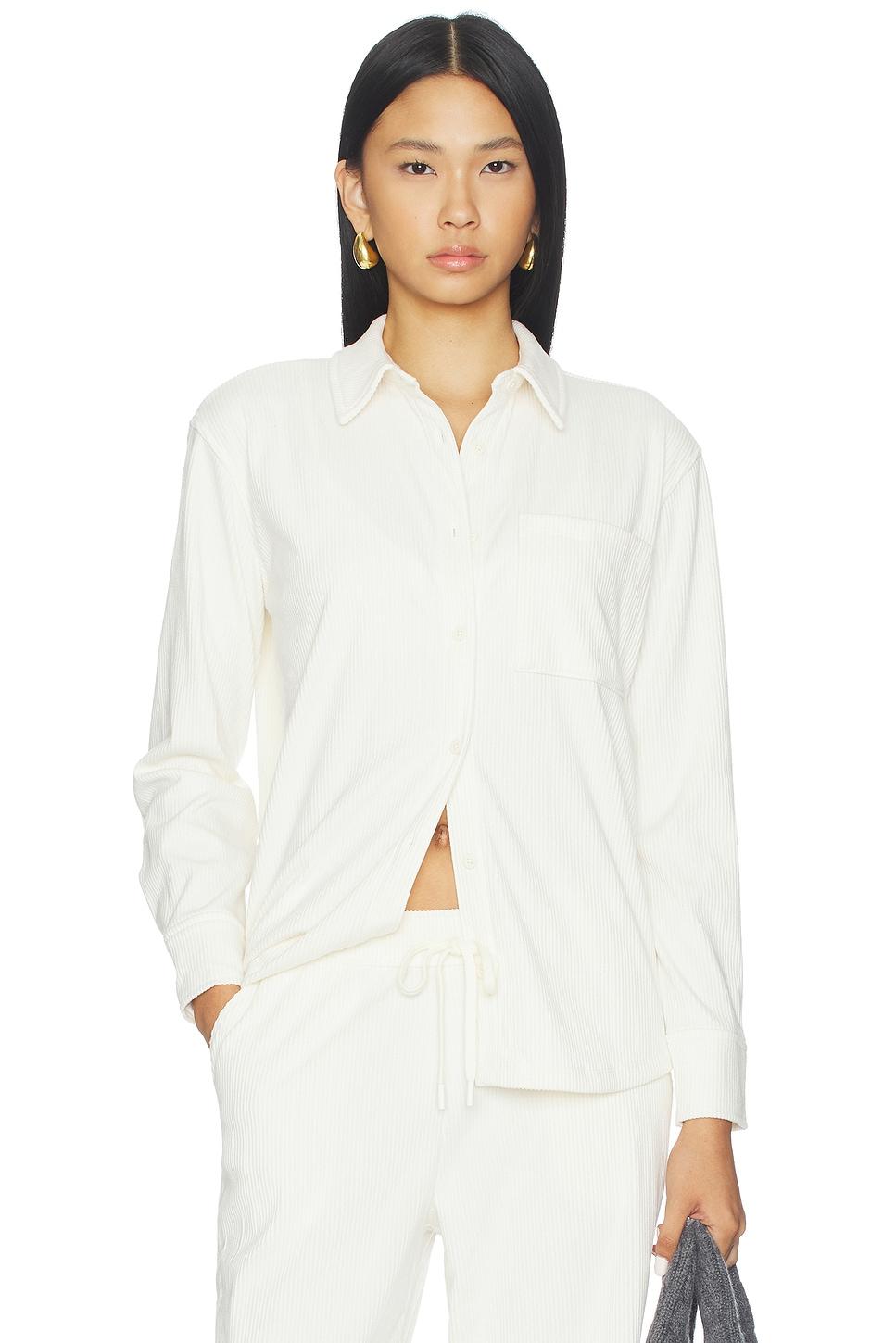 breathe easy corduroy button front shirt