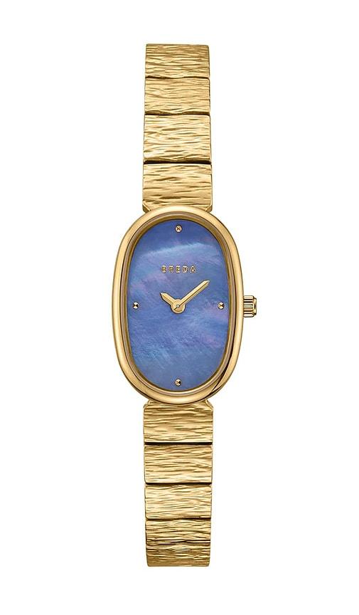 breda jane revival watch in metallic gold.